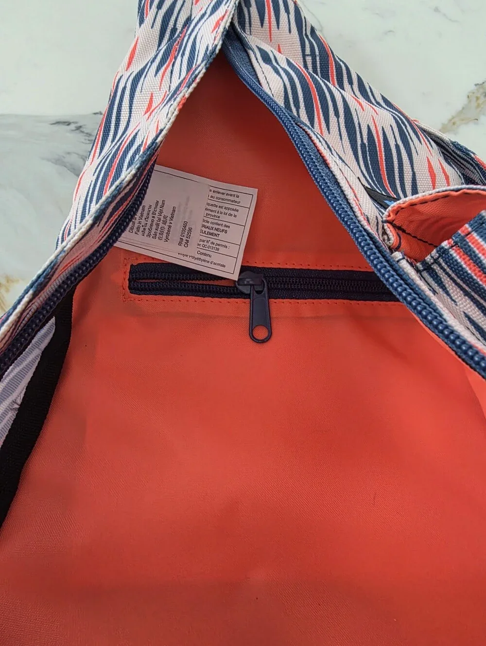 Kavu Pink, Navy & Coral Printed Rope Sling Bag